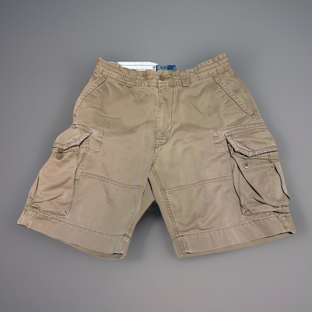 polo ralph lauren cargo shorts men 32 Brown Baggy